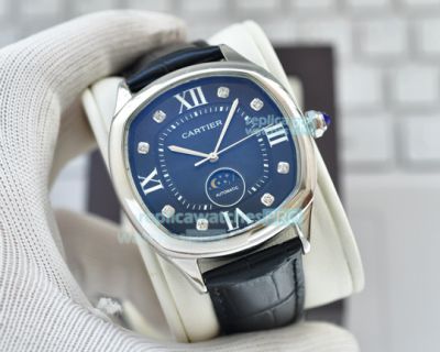 Replica Grade Cartier Driver DE Bule Dial Moonphase Watch 42mm